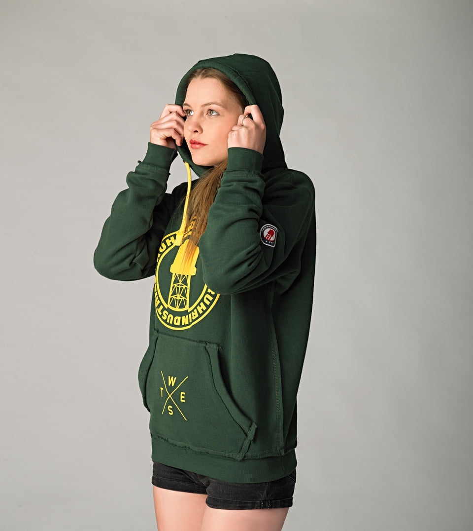 HOODY RNDS GREEN LOGO