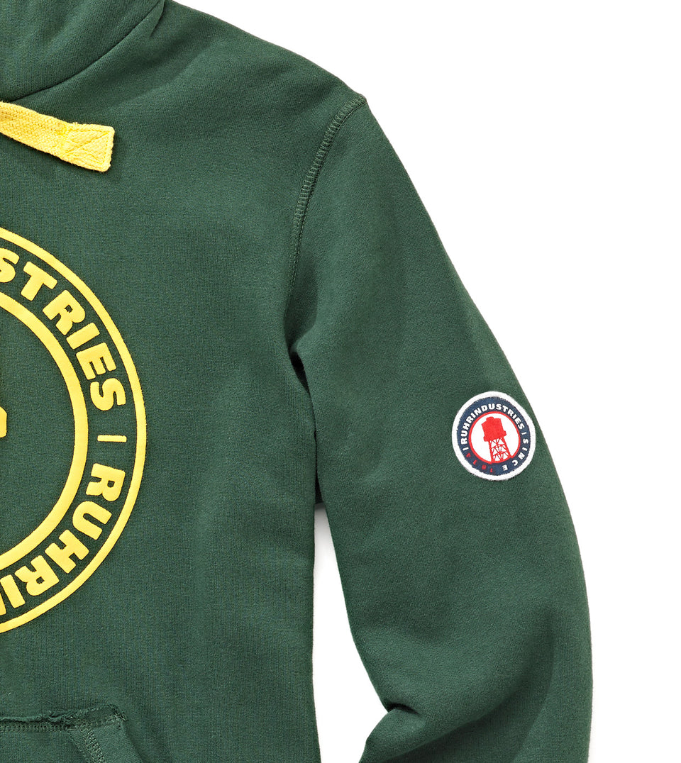 HOODY RNDS GREEN LOGO