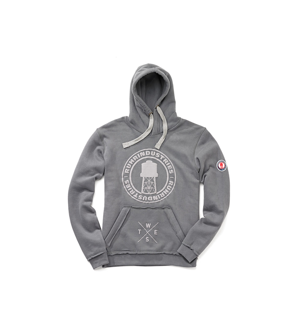 HOODY RNDS GREY LOGO