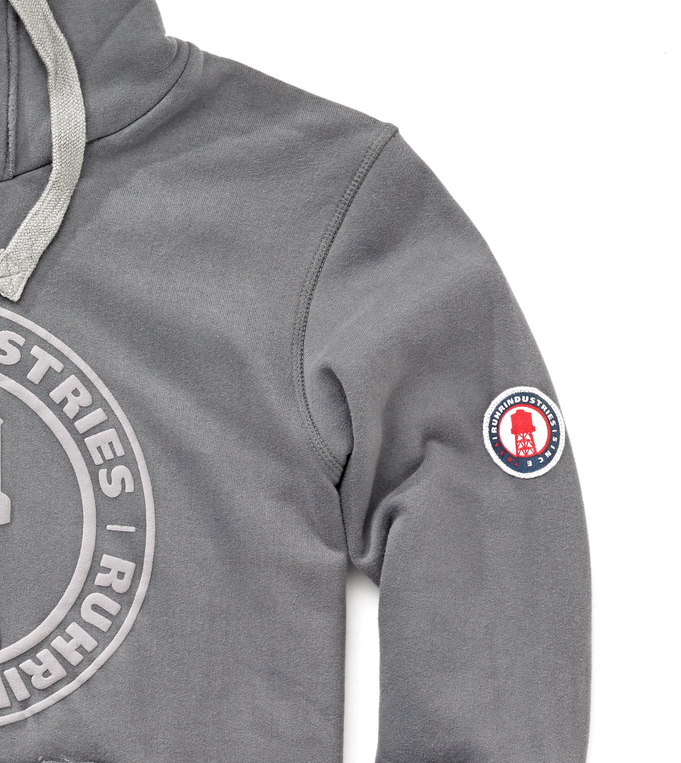 HOODY RNDS GREY LOGO