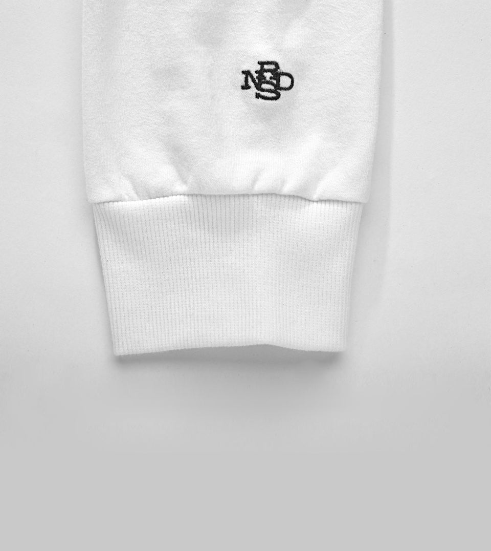 RNDS LONGSLEEVE SWEATER WHITE