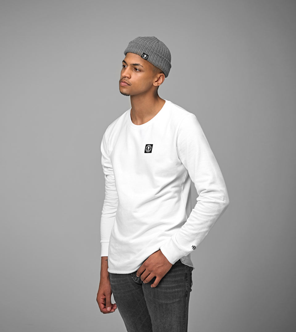 RNDS LONGSLEEVE SWEATER WHITE