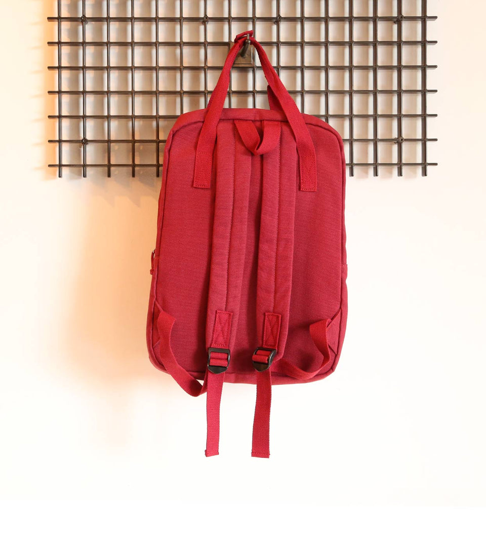 CANVAS RUCKSACK ROT