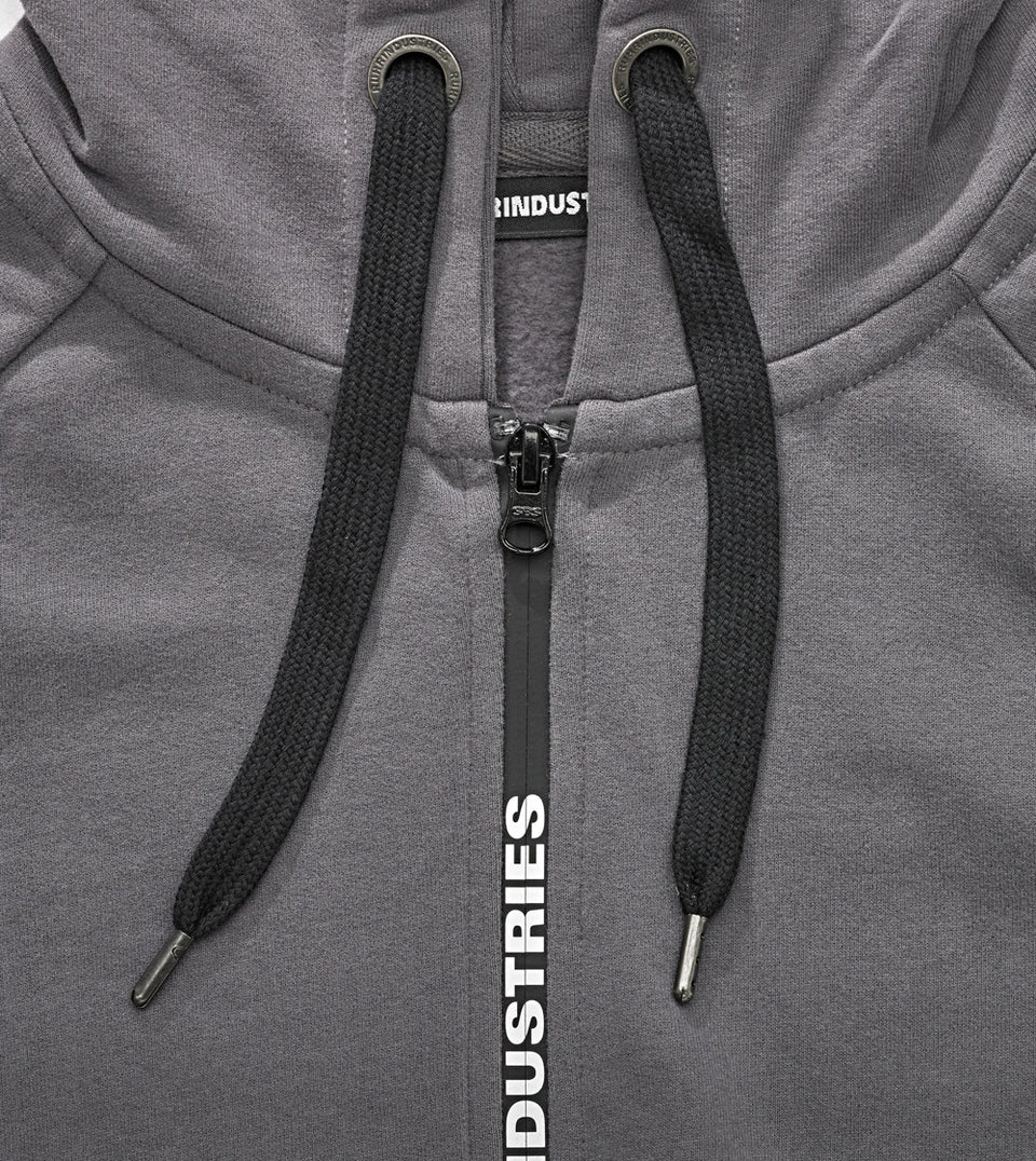 RNDS HOODY ZIPPER GREYMAN TWO