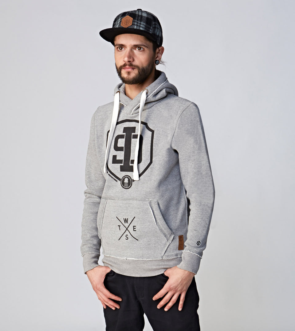 HOODY LOGO S.O.I. GREYMAN