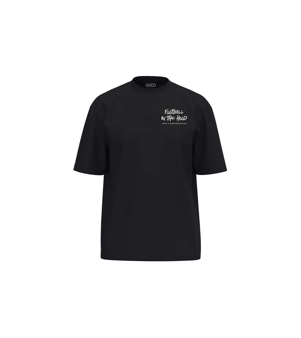 Ruhrindustries x Jako T-Shirt - Football in the Hood - Black