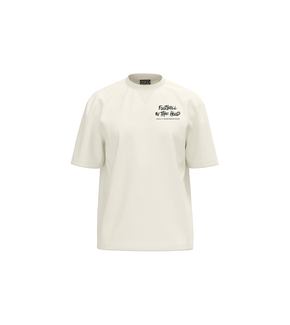 Ruhrindustries x Jako T-Shirt - Football in the Hood - Off White