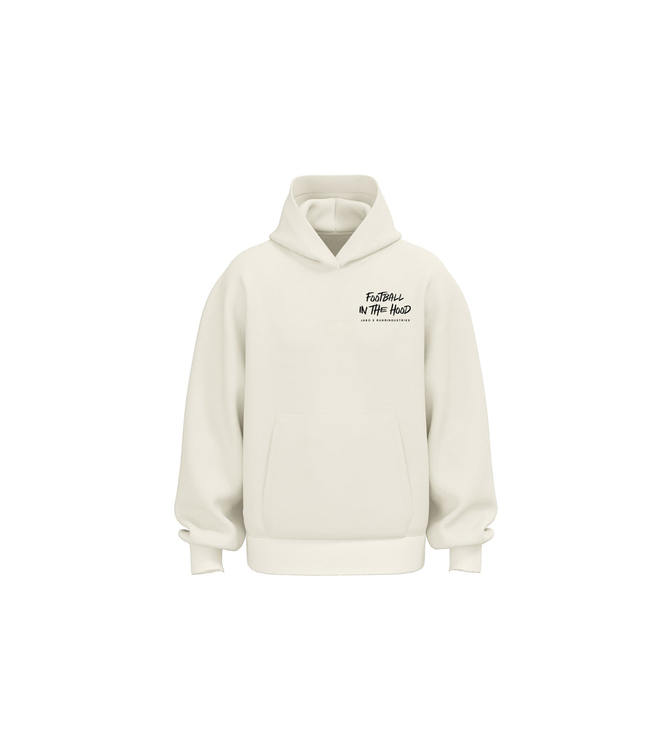 Ruhrindustries x Jako Hoodie - Football in the Hood - Off White