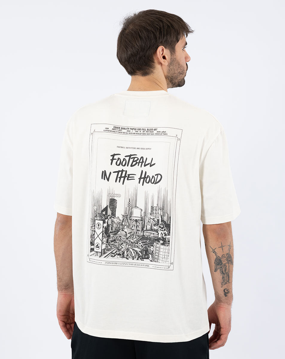 Ruhrindustries x Jako T-Shirt - Football in the Hood - Off White