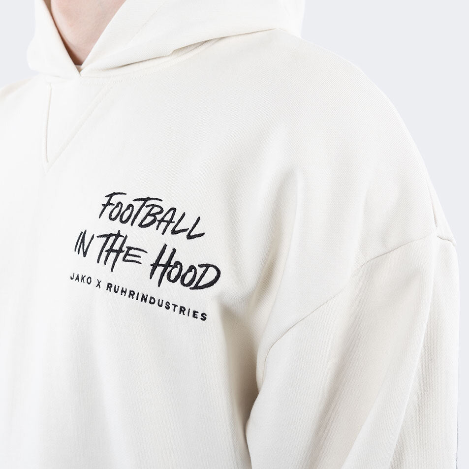 Ruhrindustries x Jako Hoodie - Football in the Hood - Off White