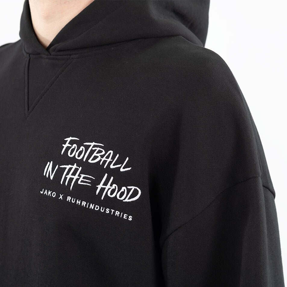 Ruhrindustries x Jako Hoodie - Football in the Hood - Black