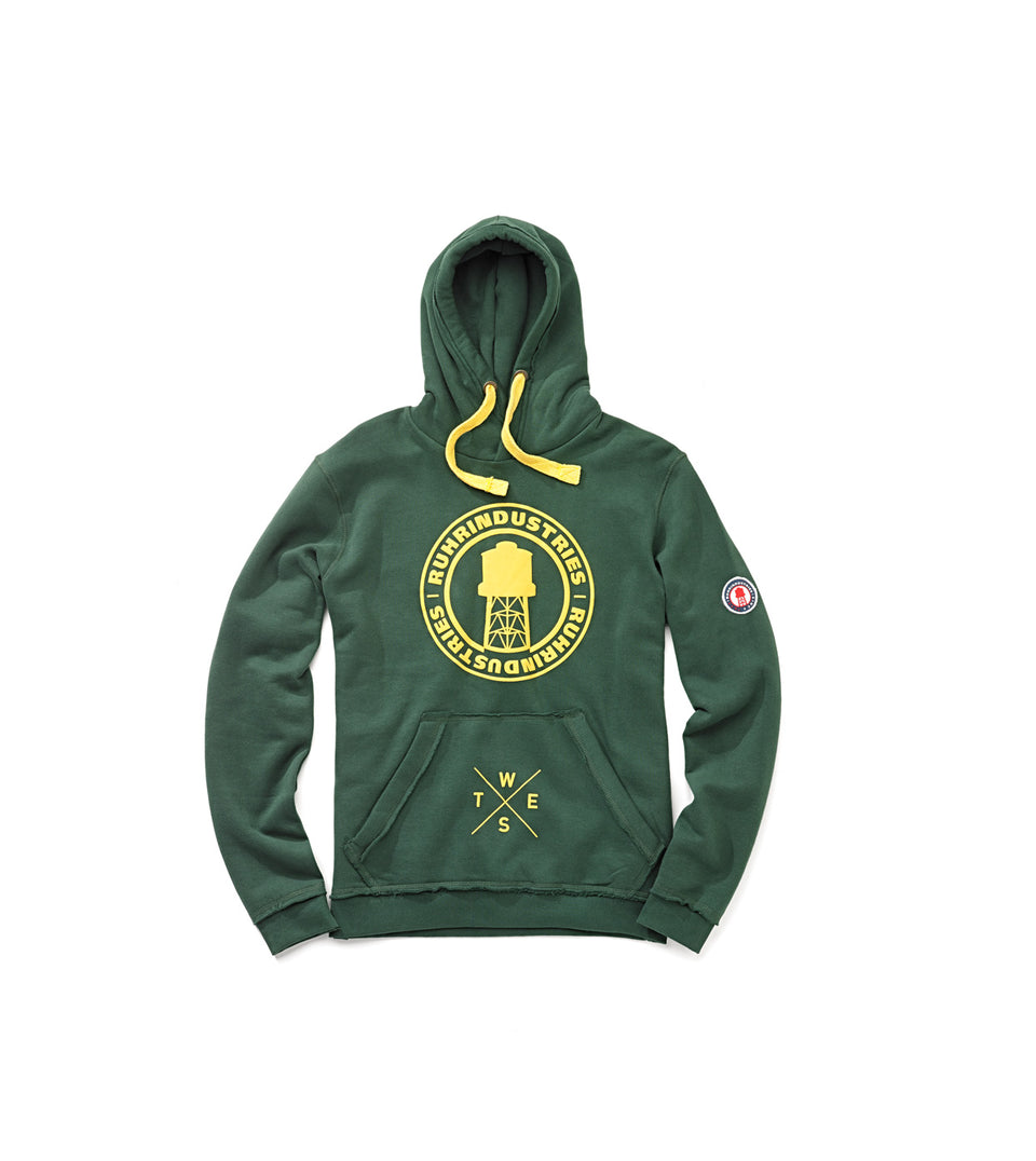 HOODY RNDS GREEN LOGO